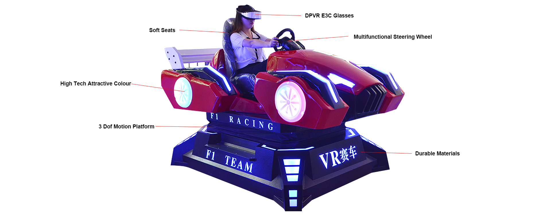 Racing Car Racing Game Simulator 9D VR Racing Car 3