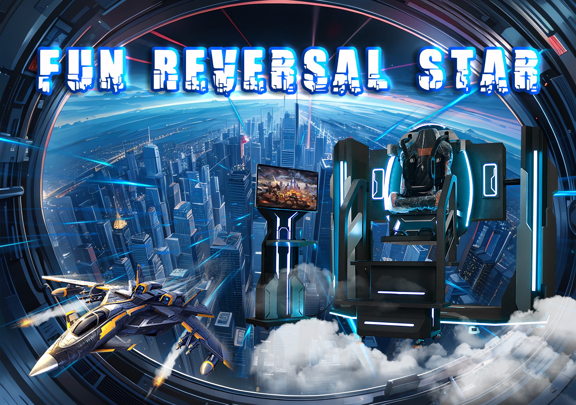 360 VR Simulator by SkyFun: Immersive Motion for Arcades & Events 1