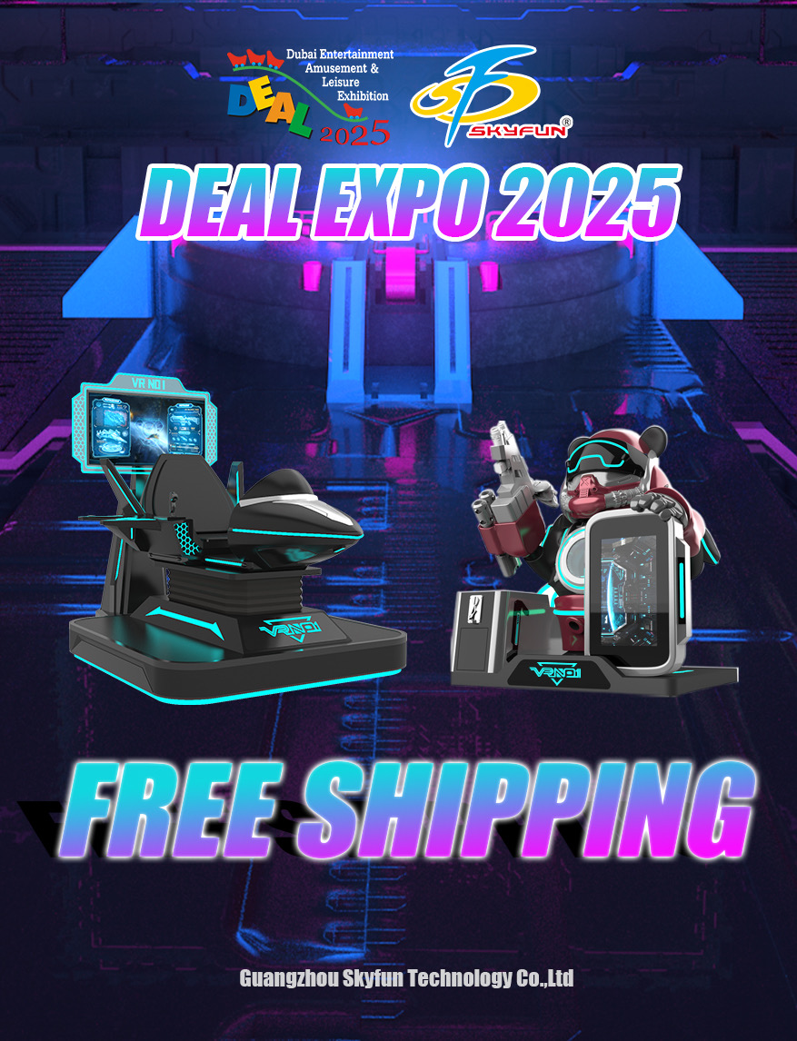 📢 SkyFun at DEAL 2025 Dubai – Discover the Future of VR & Arcade Entertainment 🎮🌍 1