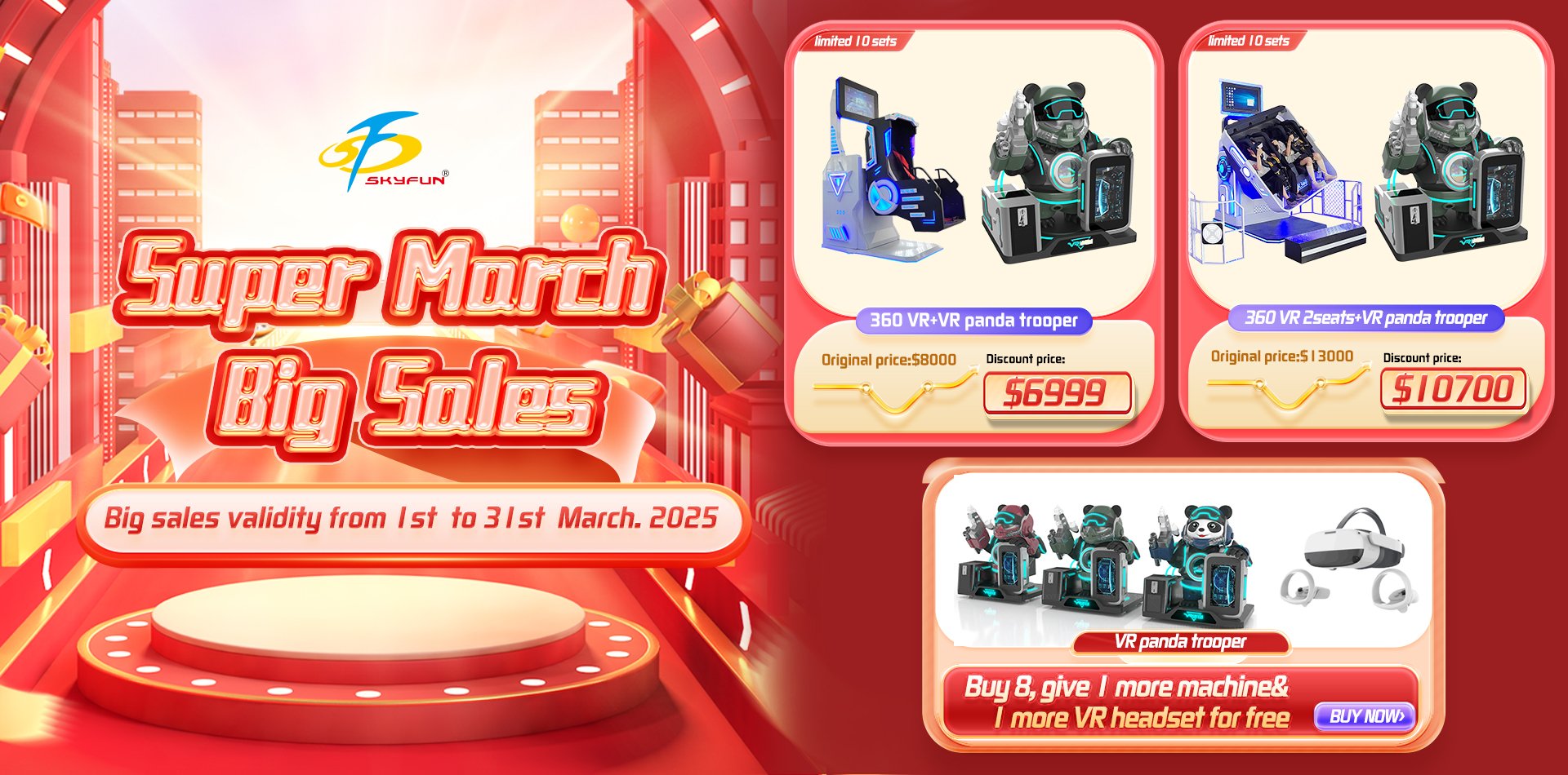 🎉 SkyFun March Super Sale is Here! Limited-Time Discounts on VR Equipment! 🎉 1