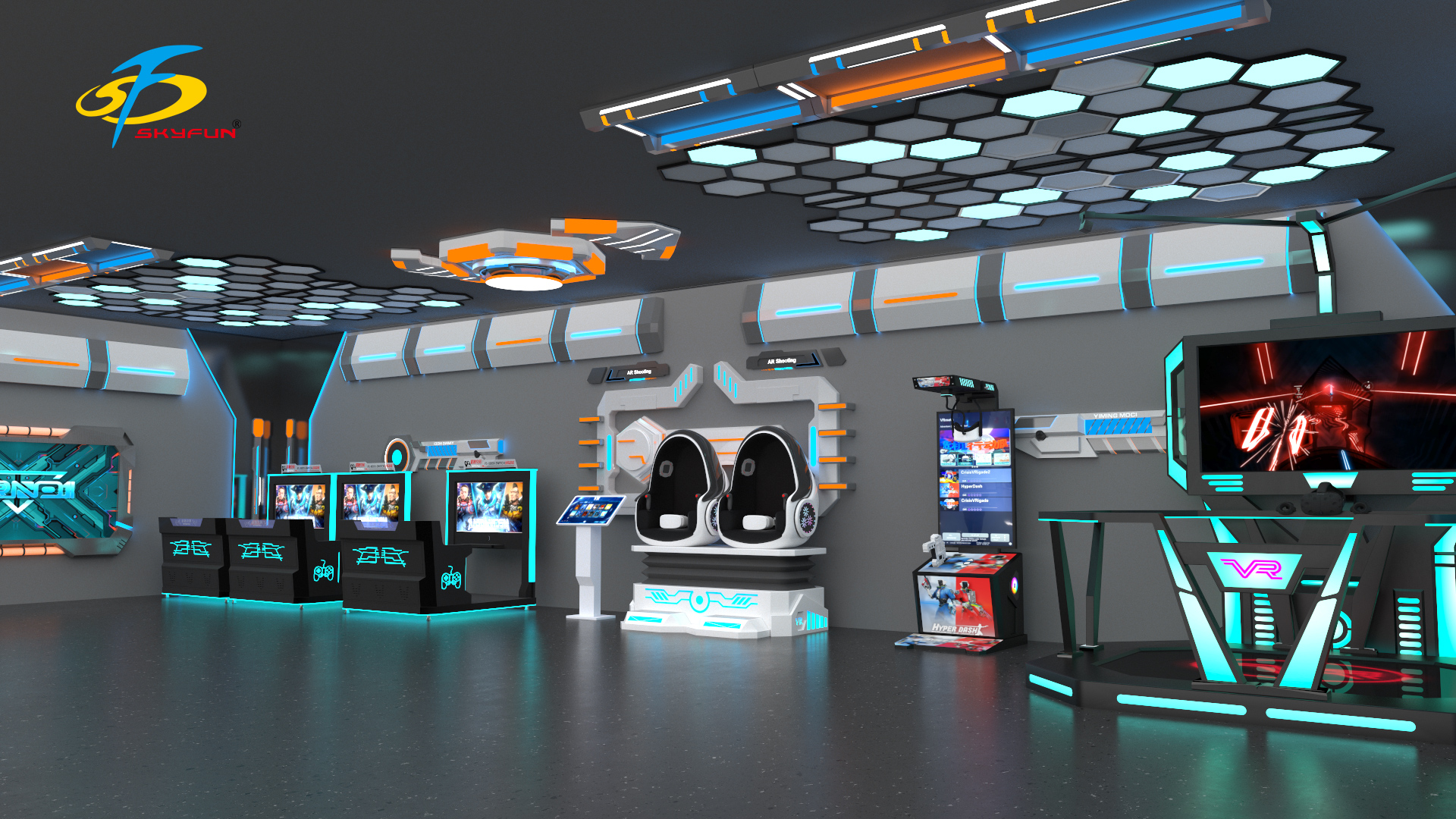 Skyfun VR &Arcade game machine ready to ship 4