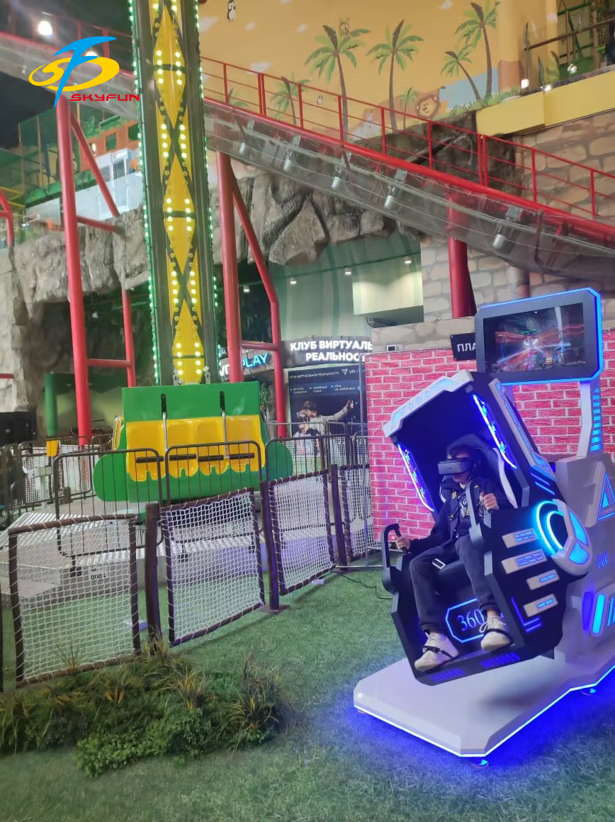 Russian customers purchased a single-player 360 VR simulator and placed it in a large amusement park 3