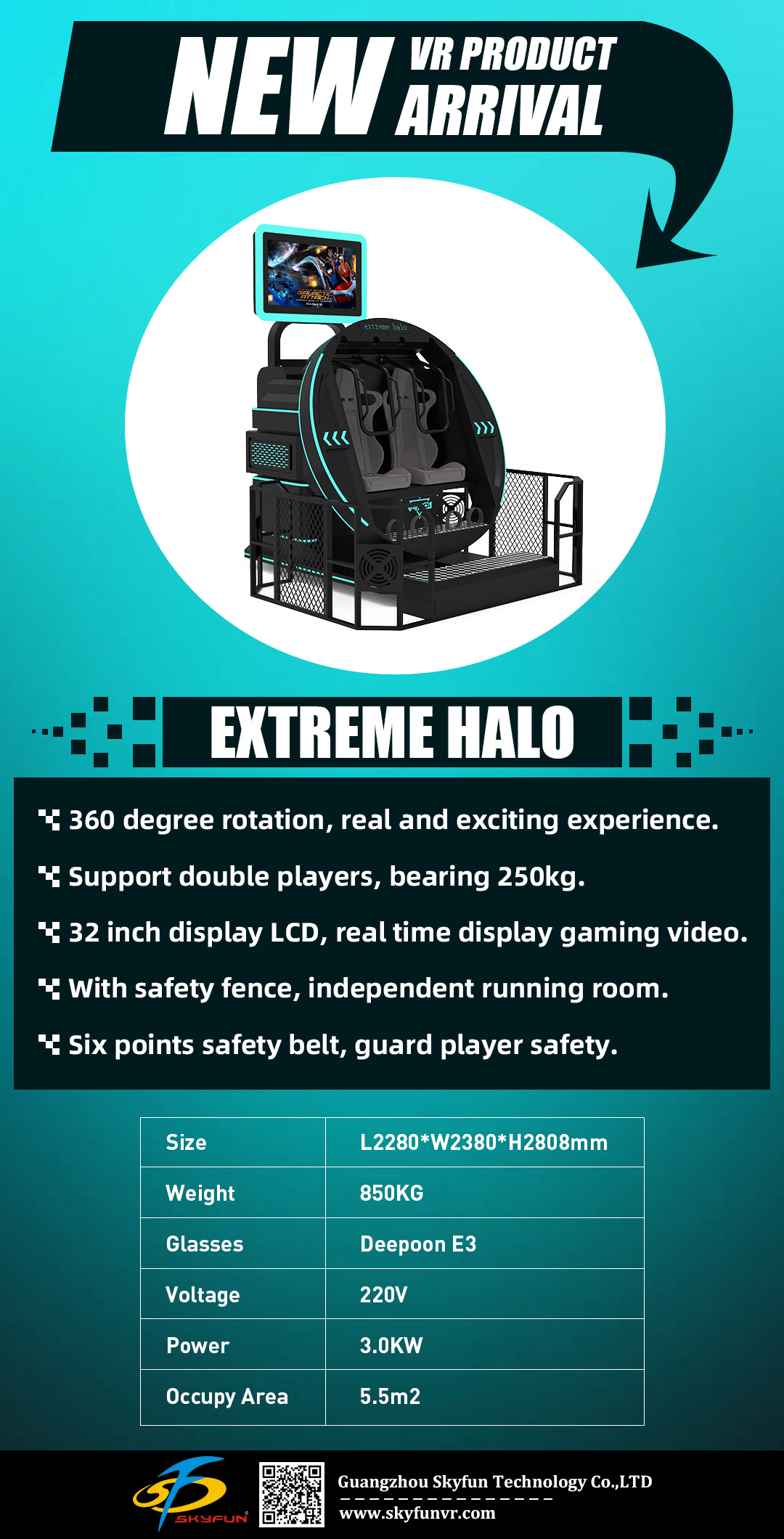 SkyFun VR debuted at the IAAPA US exhibition, the world's top VR entertainment is at Booth No: 242!  2