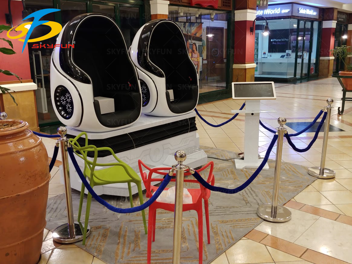 The new VR egg chair cinema landed in Kenya. 3
