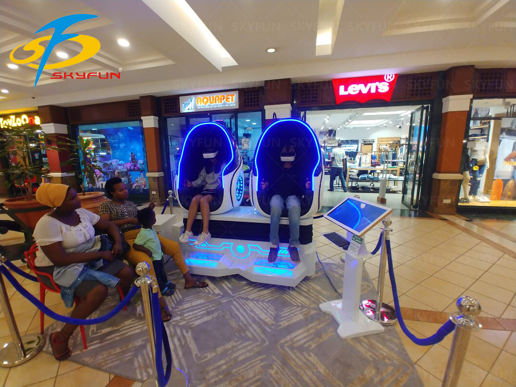 The new VR egg chair cinema landed in Kenya. 1