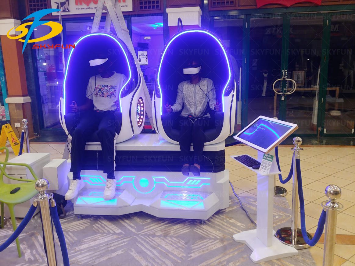The new VR egg chair cinema landed in Kenya. 2