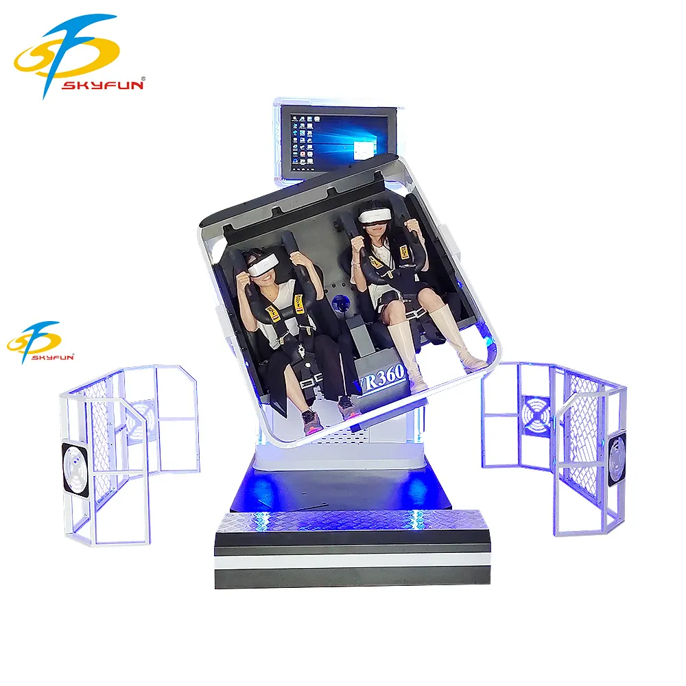 360 VR Simulator: Double 360 Degree Special Effects & Safety Features 1