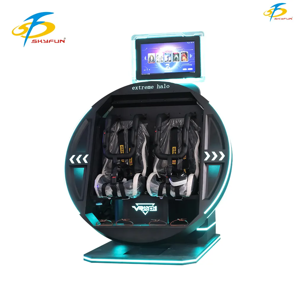 360 VR Simulator Double Seat Chair - High-Clarity Display, Immersive Experience 1