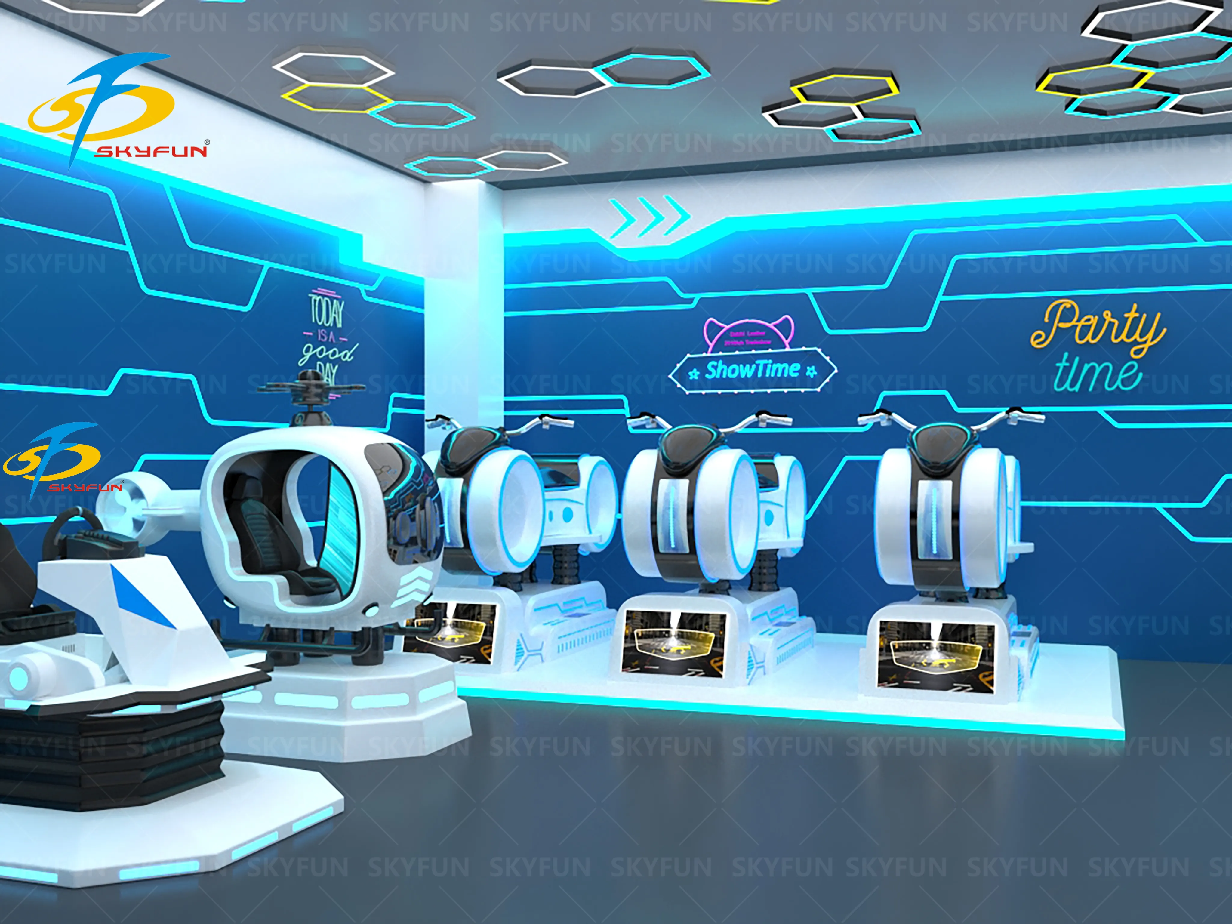 Best vr roller coaster theme park company | SKYFUN 1