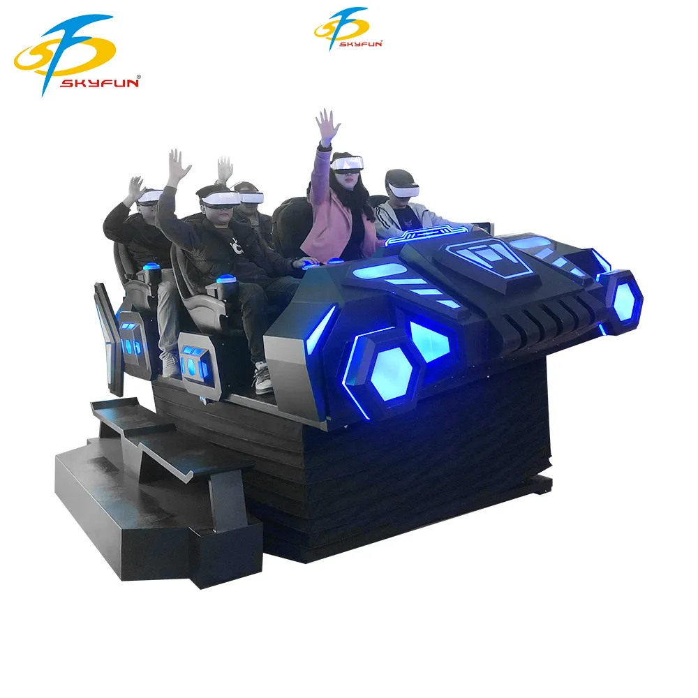 9D VR 6-Seat Simulator - Immersive Motion Cinema, 100+ Games, Price 1