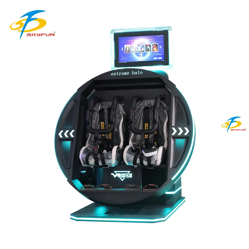 360 VR Flying Simulator – Dual-Seat Rotating Ride, Plug & Play 1