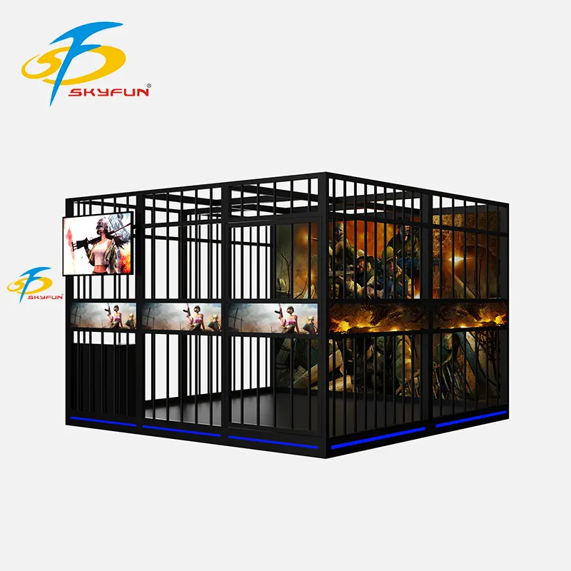 Compact 9D VR Racing Simulator - 4-Player Multi-Game Mini Theater 1