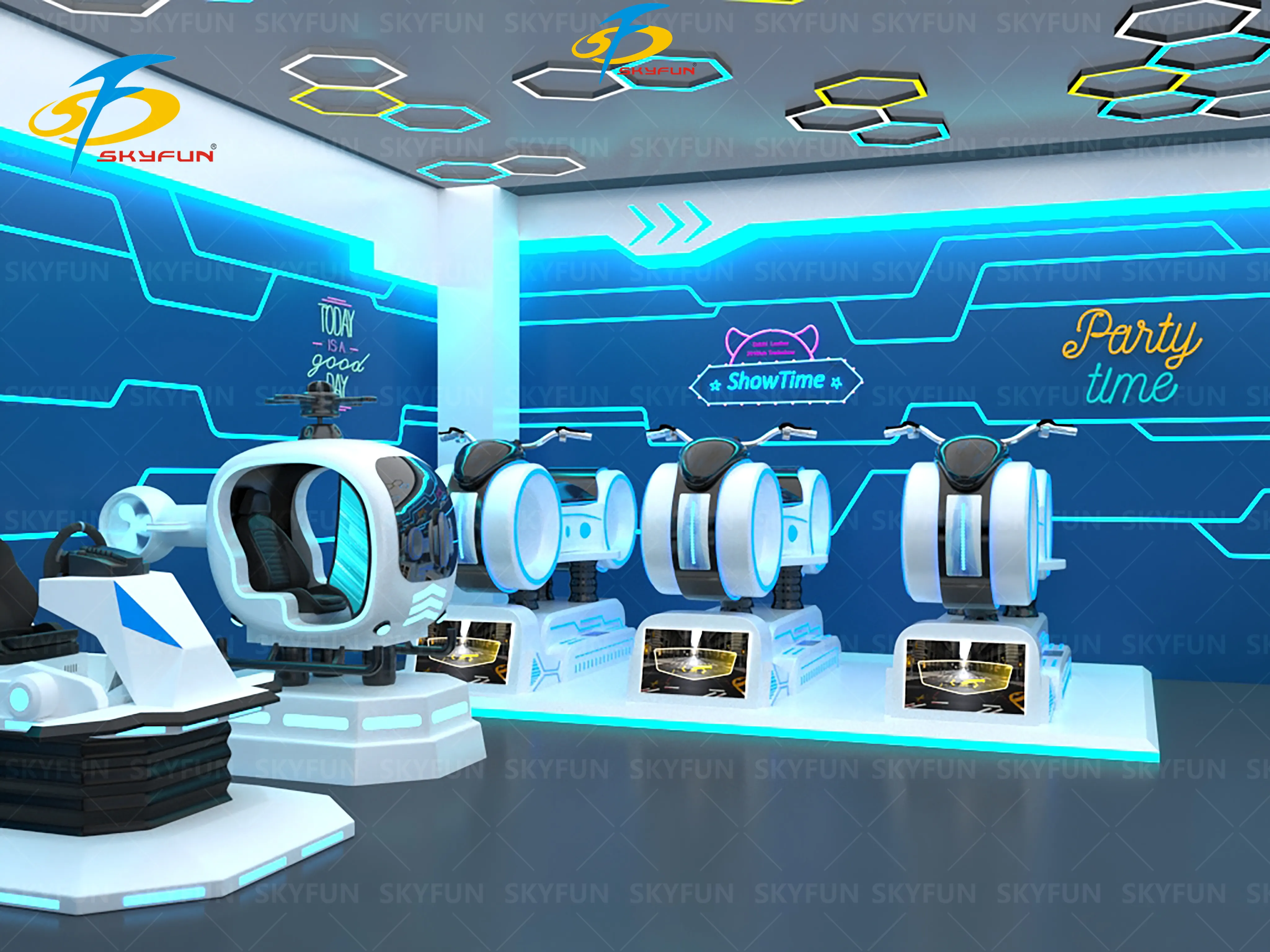 100m² Roller Coaster VR Theme Park - Advanced Immersive Fun 1