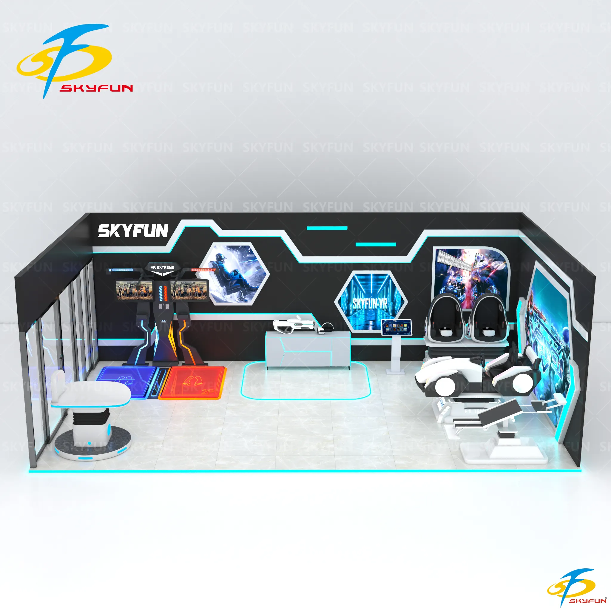 60 sqm Advanced VR Theme Park – Immersive Adventure & Racing Experience 1