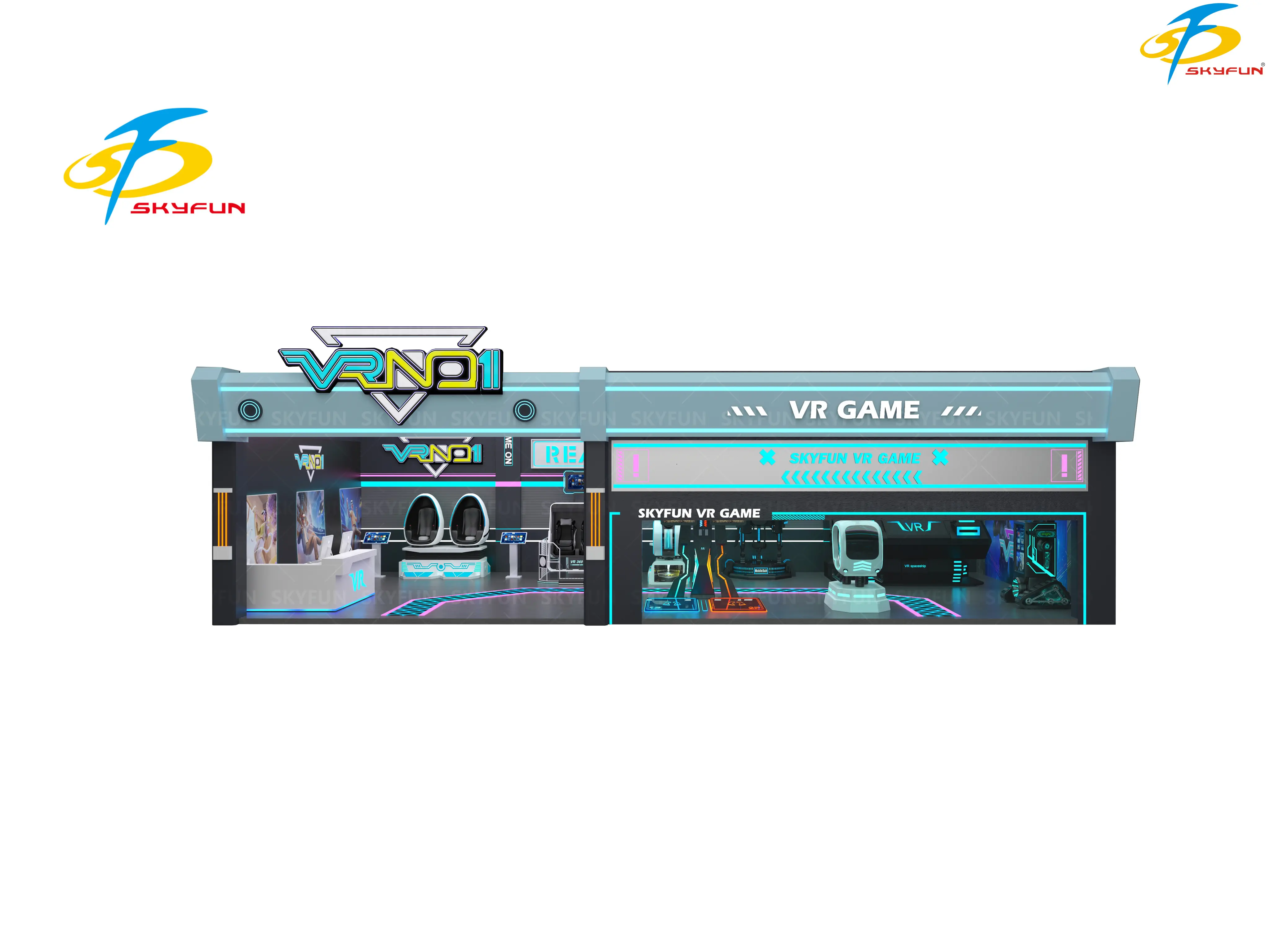 SKYFUN VR Theme Park – Immersive Virtual Reality Flight, Roller Coaster & Cinema 1