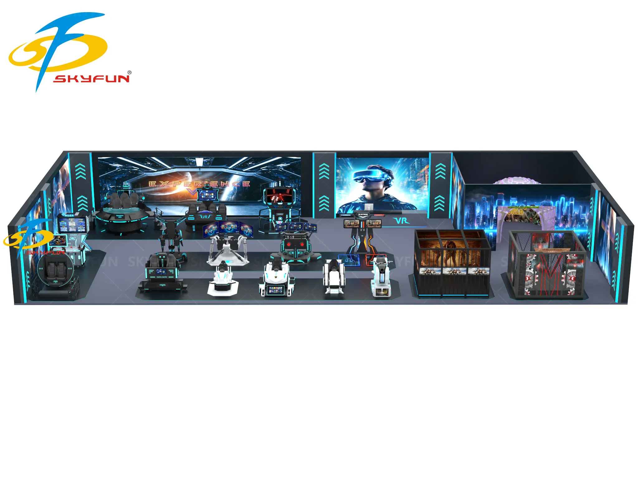 SKYFUN 448㎡ VR Theme Park with 9D VR, Adventure & Racing Games 1