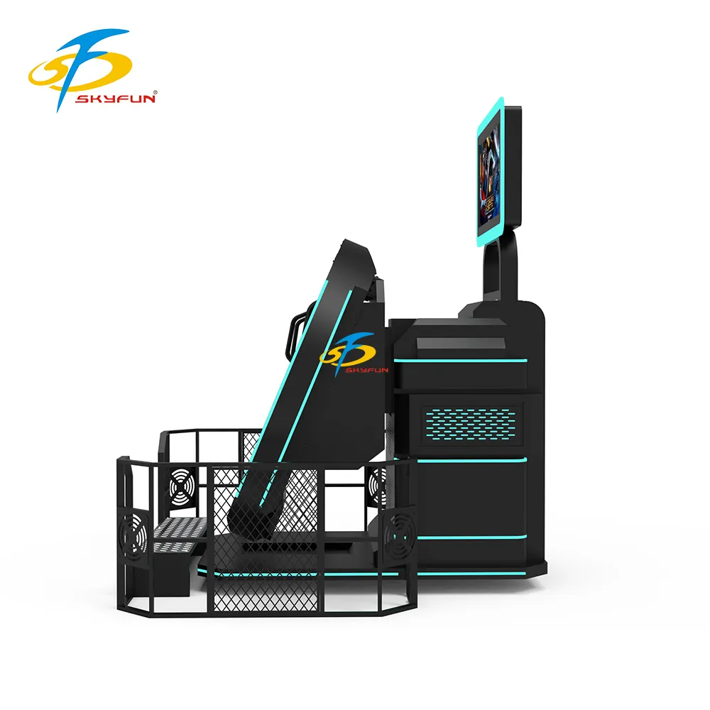 360° VR Roller Coaster Chair Simulator with HD Screen and Safe Design 1