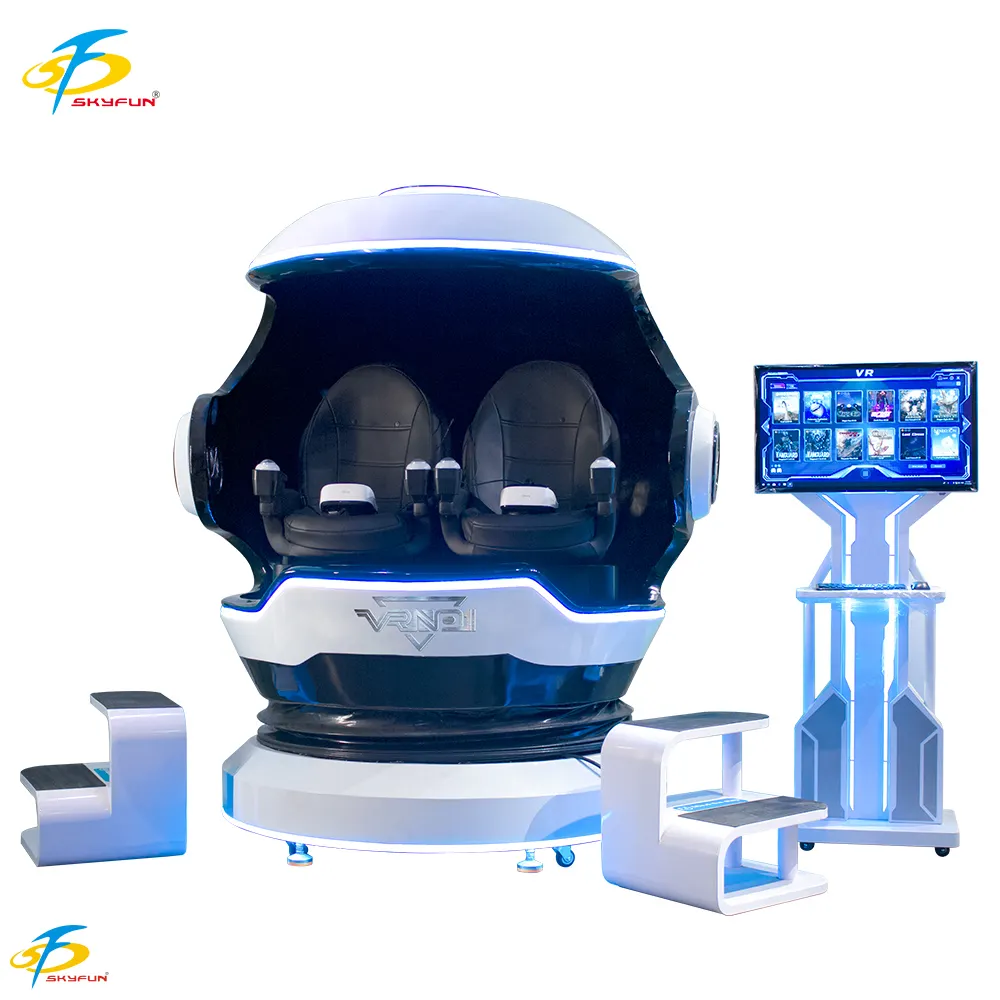 9D Egg VR Cinema Panda - Unique Design, 20+ Games, Dual-Side Entry 1