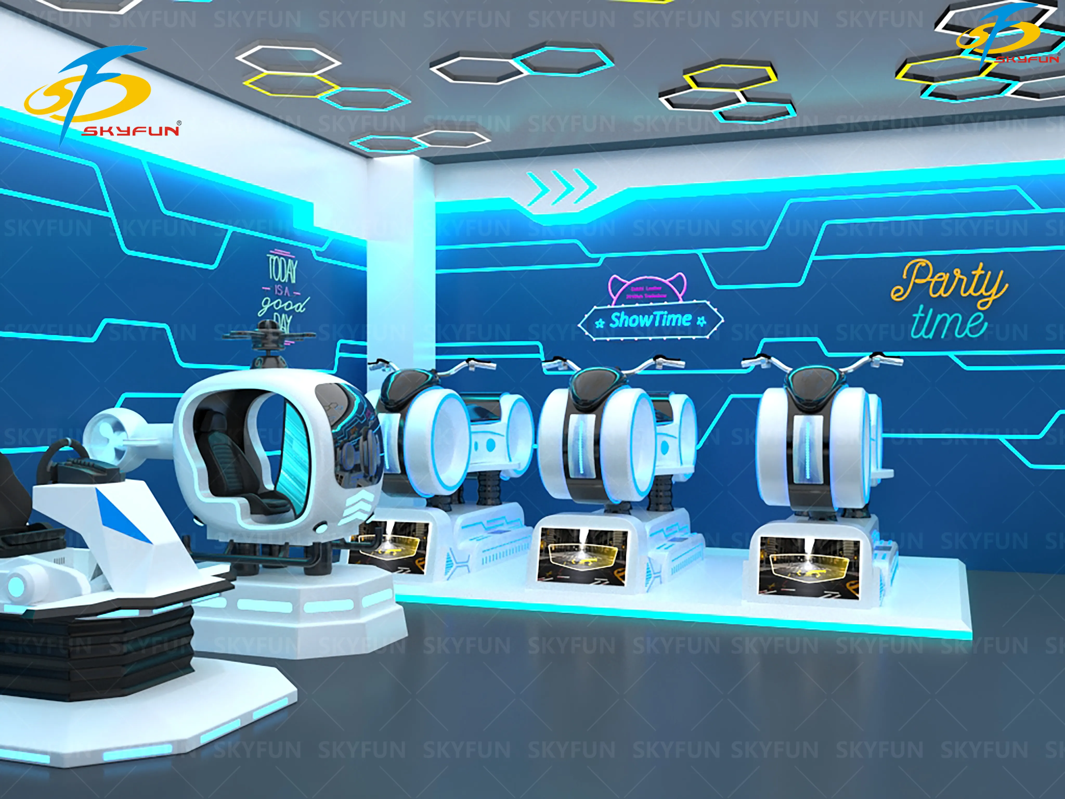 100㎡ SKYFUN VR Theme Park – Immersive Virtual Reality Adventures & Games 1