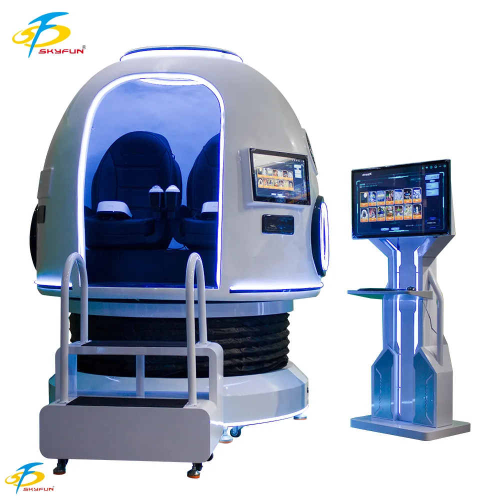 360° Rotating VR Space Capsule with Special Effects & Dual Touch Screens 1