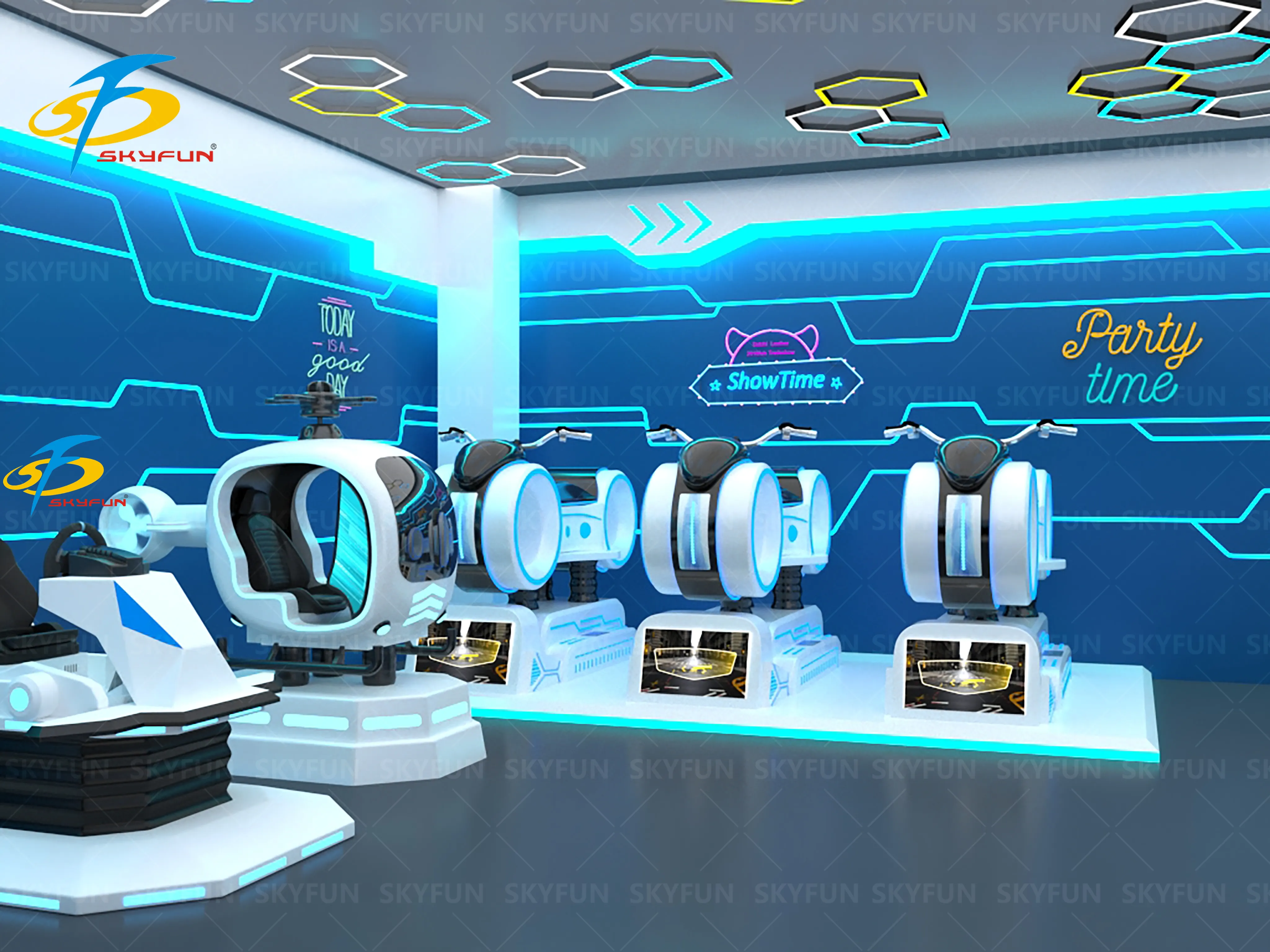 Skyfun VR Roller Coaster Theme Park – Immersive Virtual Reality Games 1