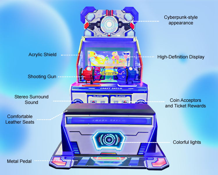 Crazy Ball 3: Dual-Player Arcade Shooting Game with Customization & Rewards 9