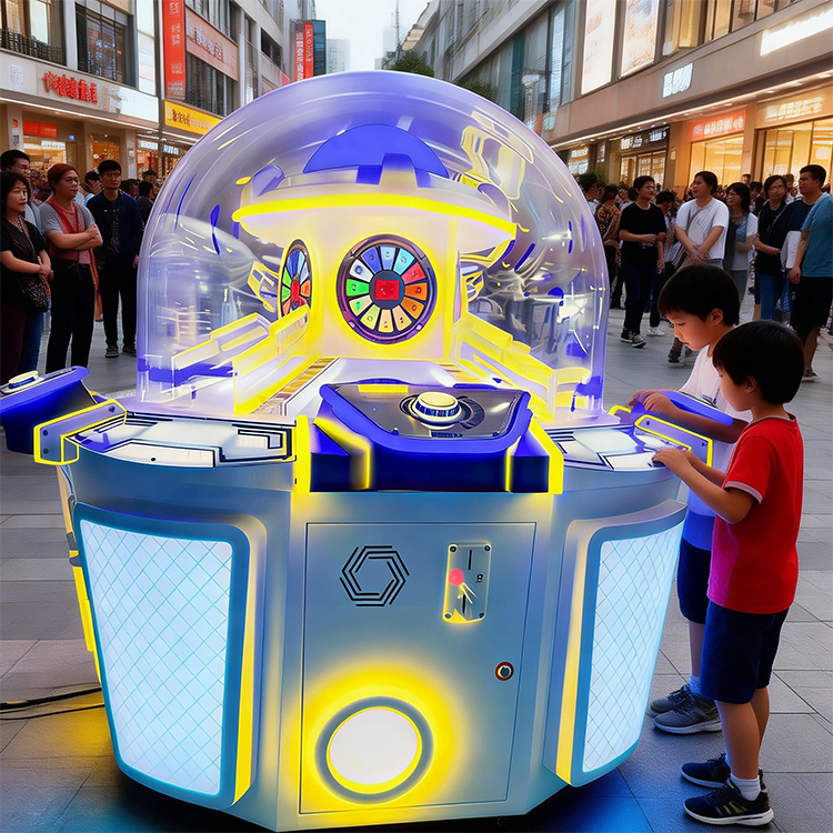 Eng yaxshi 4 o'yinchi uchun 220V Gashapon Planet Arcade Mashina Aylanuvchi O'yini, Blind-Box Sovrinlari Ishlab Chiqaruvchisi | SKYFUN 12
