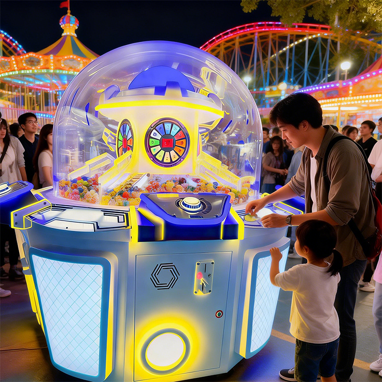 Eng yaxshi 4 o'yinchi uchun 220V Gashapon Planet Arcade Mashina Aylanuvchi O'yini, Blind-Box Sovrinlari Ishlab Chiqaruvchisi | SKYFUN 14