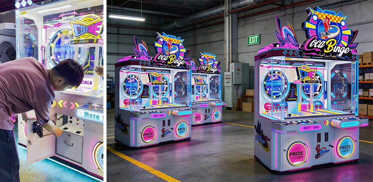 Meilleure machine à sous Coca-Cola : jeu d'arcade interactif à double plateau tournant avec cotes ajustables, en provenance de Chine - SKYFUN 13
