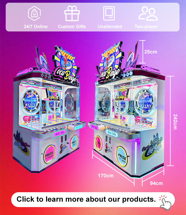 Meilleure machine à sous Coca-Cola : jeu d'arcade interactif à double plateau tournant avec cotes ajustables, en provenance de Chine - SKYFUN 10