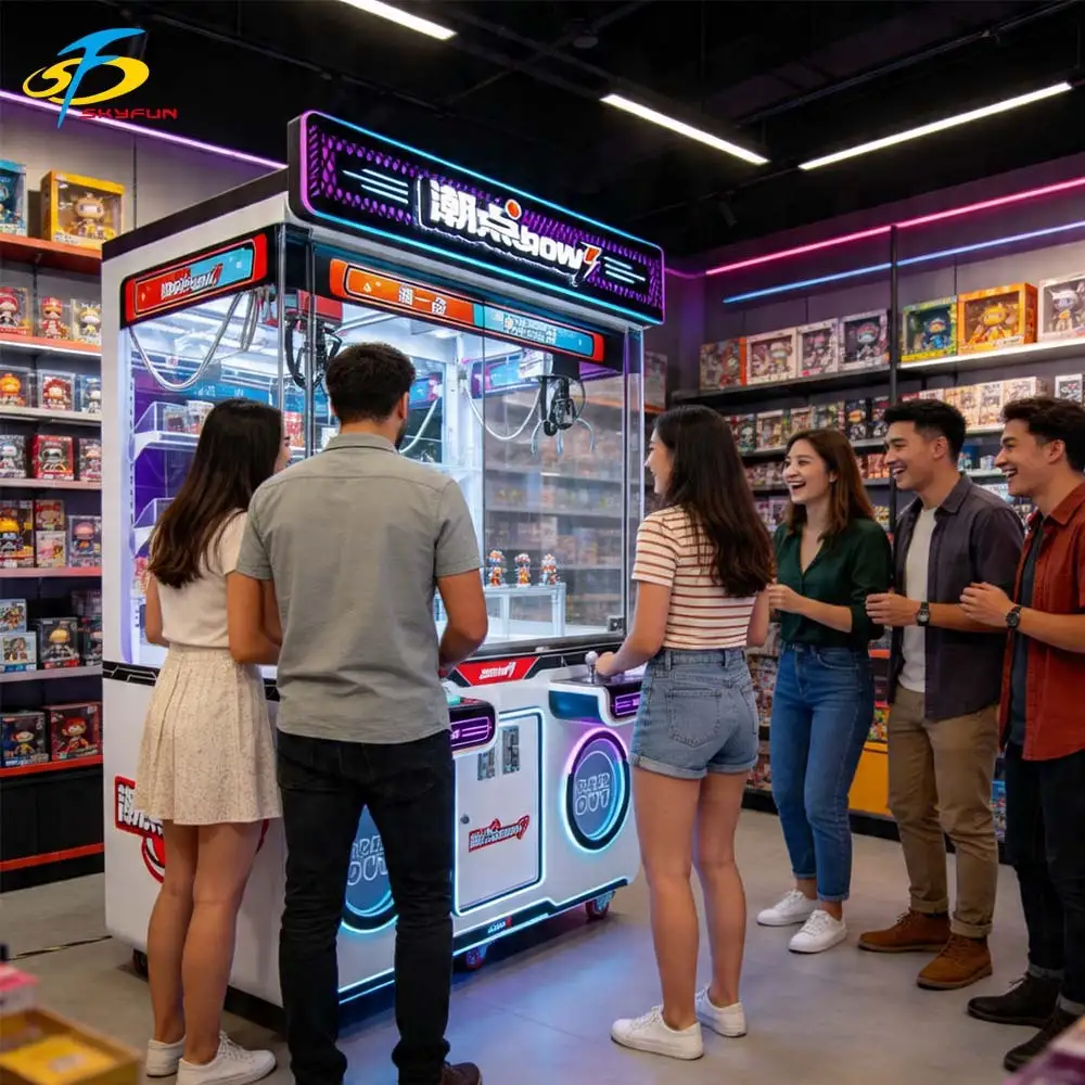 Machine d'arcade à deux joueurs avec boîte mystère et paiement mobile - SKYFUN 1