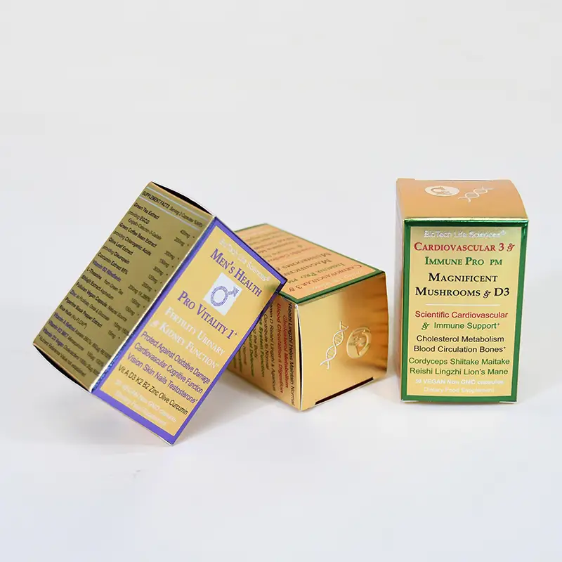 Luxury Gold Cosmetic Boxes Custom Paper Packaging Makeup Skincare 1