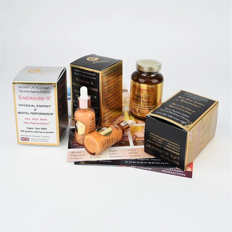 Anti Aging Serum Cream Paper Boxes Custom Printed Eco Beauty 1