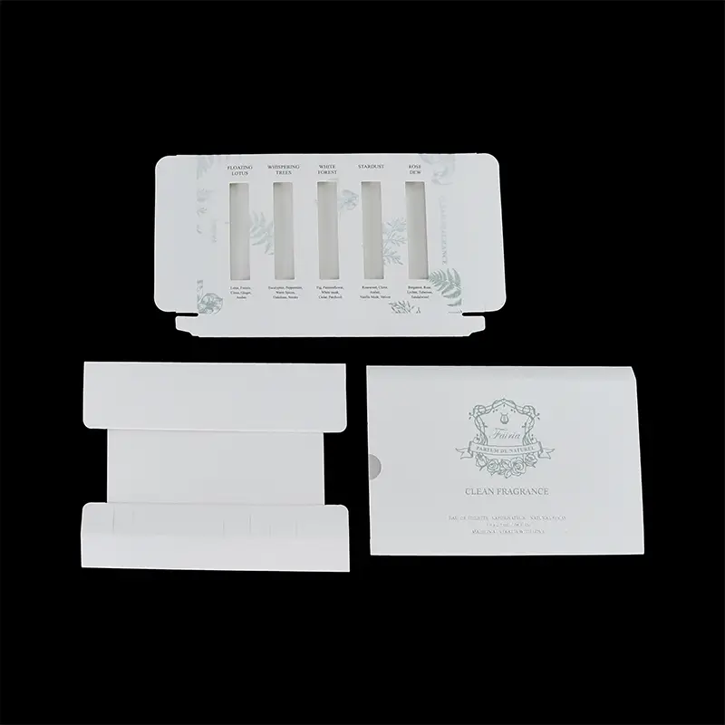 White Cardboard Window Box Cosmetic Custom Print Perfume Skincare 1