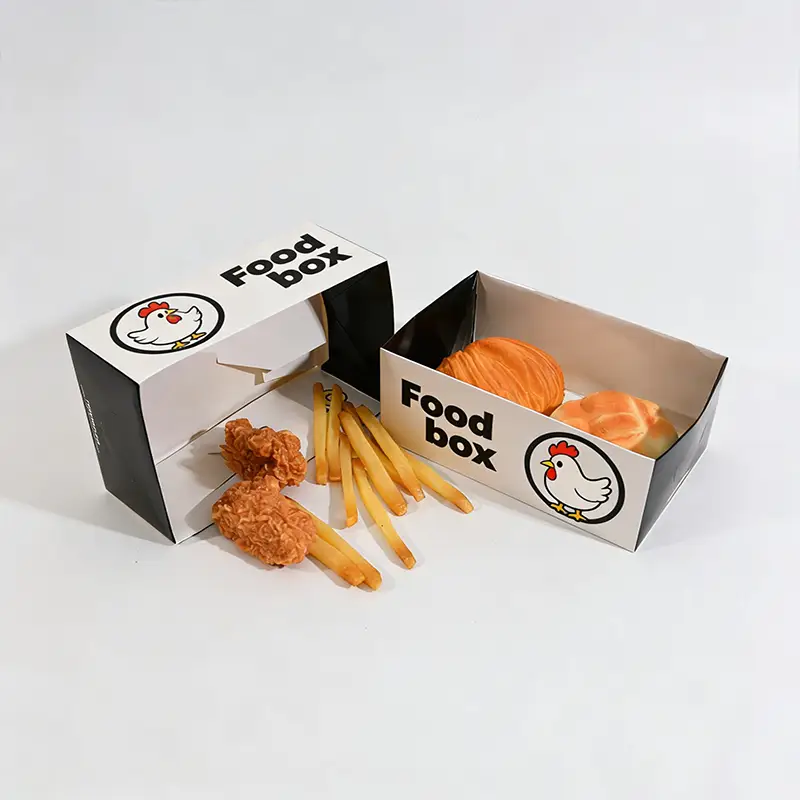 Paper Fried Chicken Box Disposable Food Grade Takeaway OEM 1