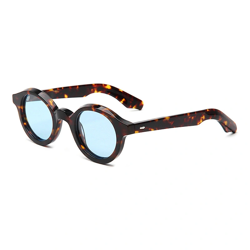 Custom Retro Acetate Round Sunglasses 24SA084 1