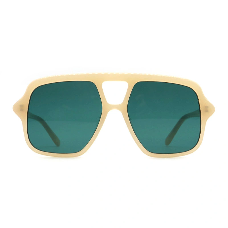 Double Bridge Oversized Aviator Acetate Sunglasses HA25357 1
