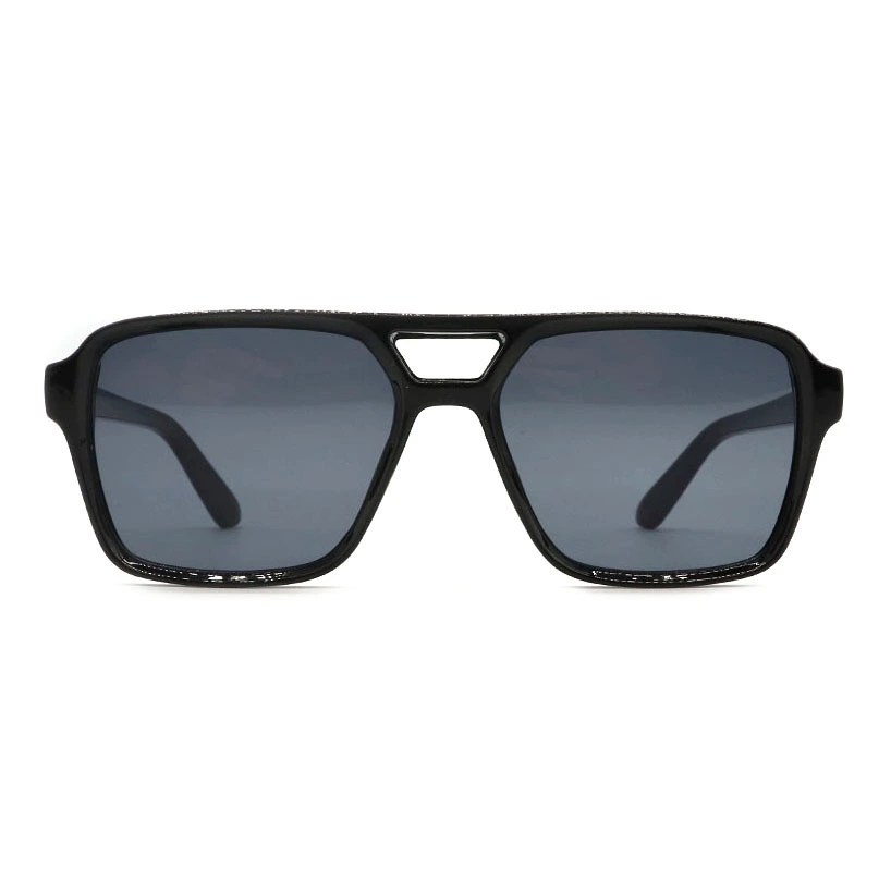 Custom Lightweight Square Aviator Polycarbonate Sunglasses HP251045 1