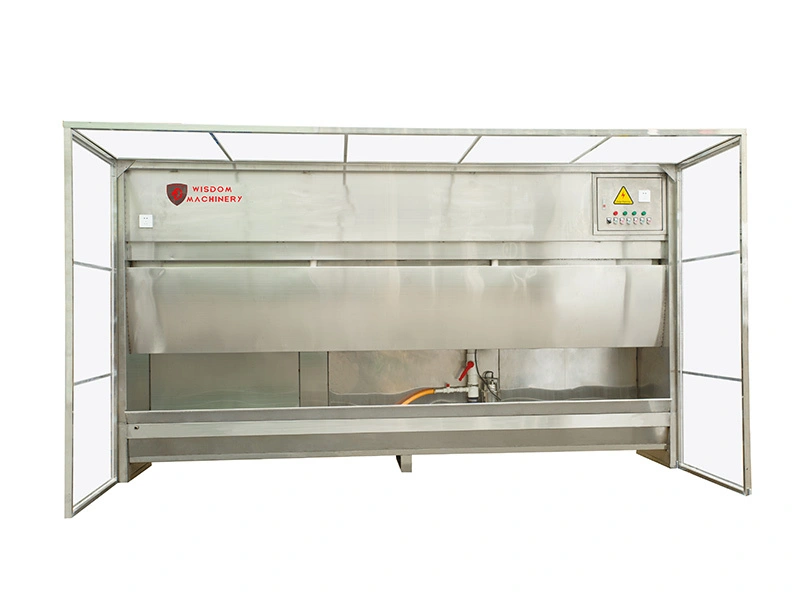 Cabinas de recolección de polvo húmedo con sistema de pared de agua para áreas de trabajo más grandes. 1