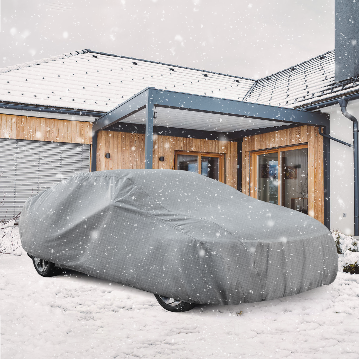 Housse de voiture, protection auto respirante et anti-poussière en polypropylène, imperméable et protection UV, housse de véhicule toutes saisons 6
