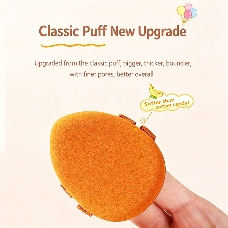 YAOZHI Poke Puff Series Skin-Friendly Surface Cushion Puff, Extra Large & Extra Thick Makeup Sponge Puff for Sheer & Flawless Base Makeup 6