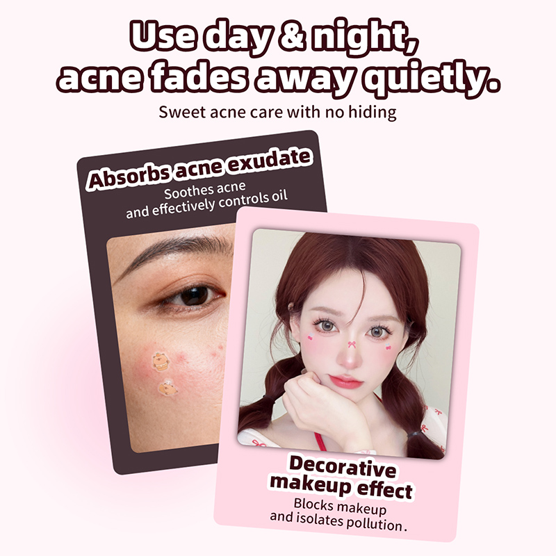 YAOZHI Magic Glow Salicylic Acid Pimple Spot Stickers - Hydrocolloid & Invisible Patches 4