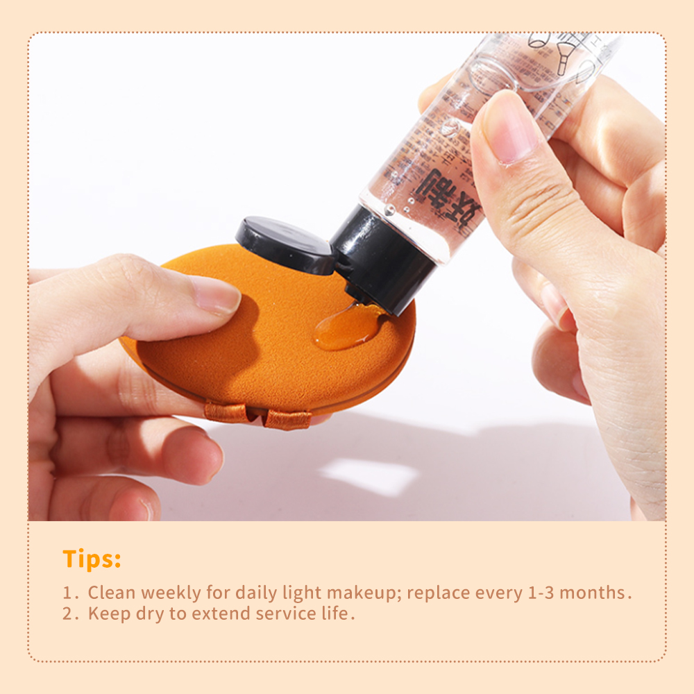 YAOZHI Poke Puff Series Skin-Friendly Surface Cushion Puff, Extra Large & Extra Thick Makeup Sponge Puff for Sheer & Flawless Base Makeup 11