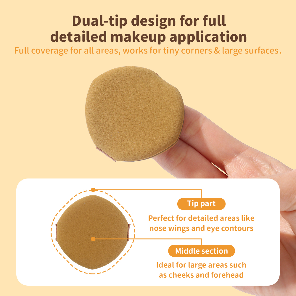 YAOZHI Value Pack Bulk Makeup Puff Set Soft Texture, Low Powder Absorption, Breathable & Good Concealing Effect, Smooth Fit Makeup Puff Must-have for Ladies 10