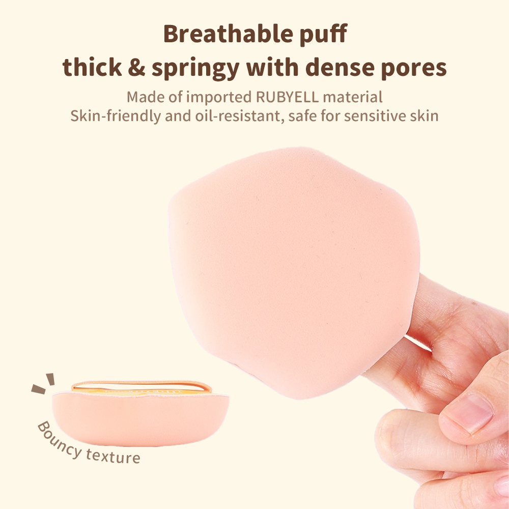 พัฟแต่งหน้า YAOZHI Fluffy Cloud Series เด้งดึ๋งเป็นพิเศษและดูดซับแป้งน้อย พัฟทรงกระชับใบหน้าสำหรับลงรองพื้นและเซ็ตติ้งแป้ง 8