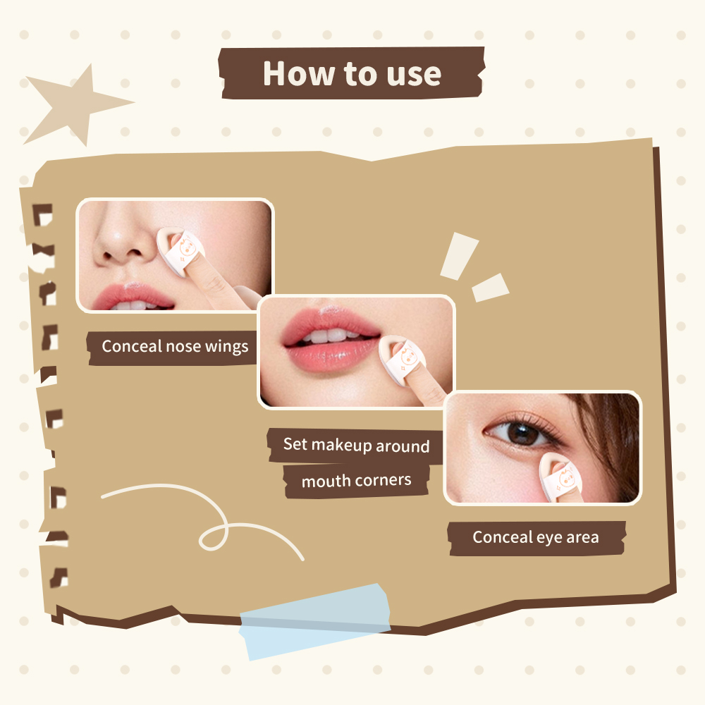 YAOZHI Mini Series Makeup Puff For Blush, Concealer, Contouring 5