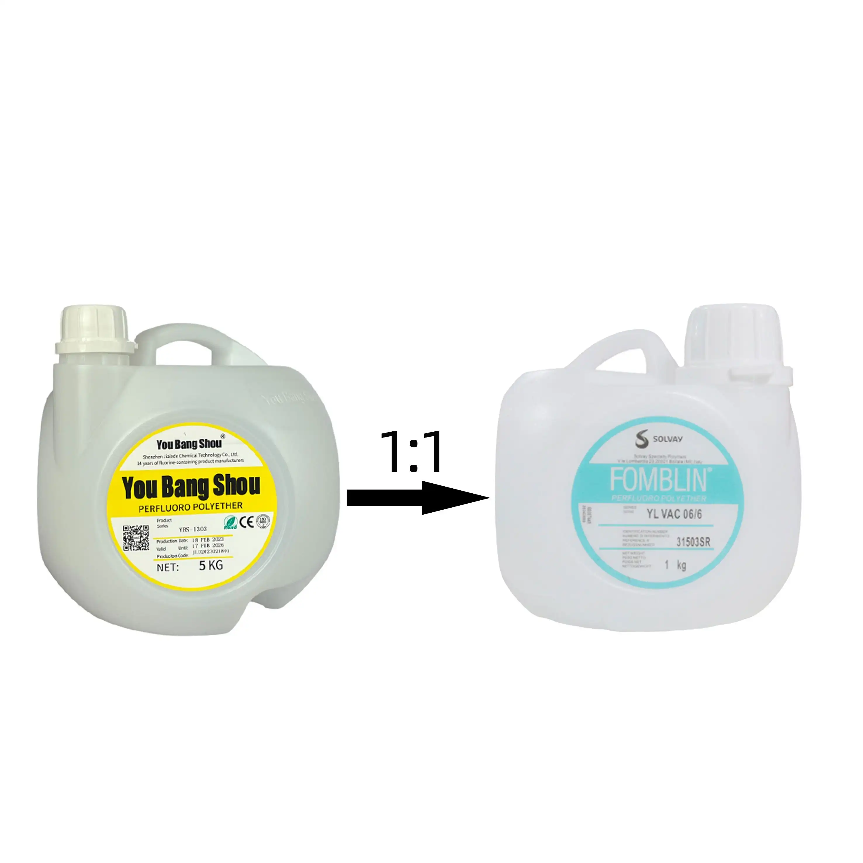 Perfluoropolyether PFPE Oil Solvay Fomblin YL VAC 25/6 06/6 14/6 16/6 Vacuum Pump Oil 1