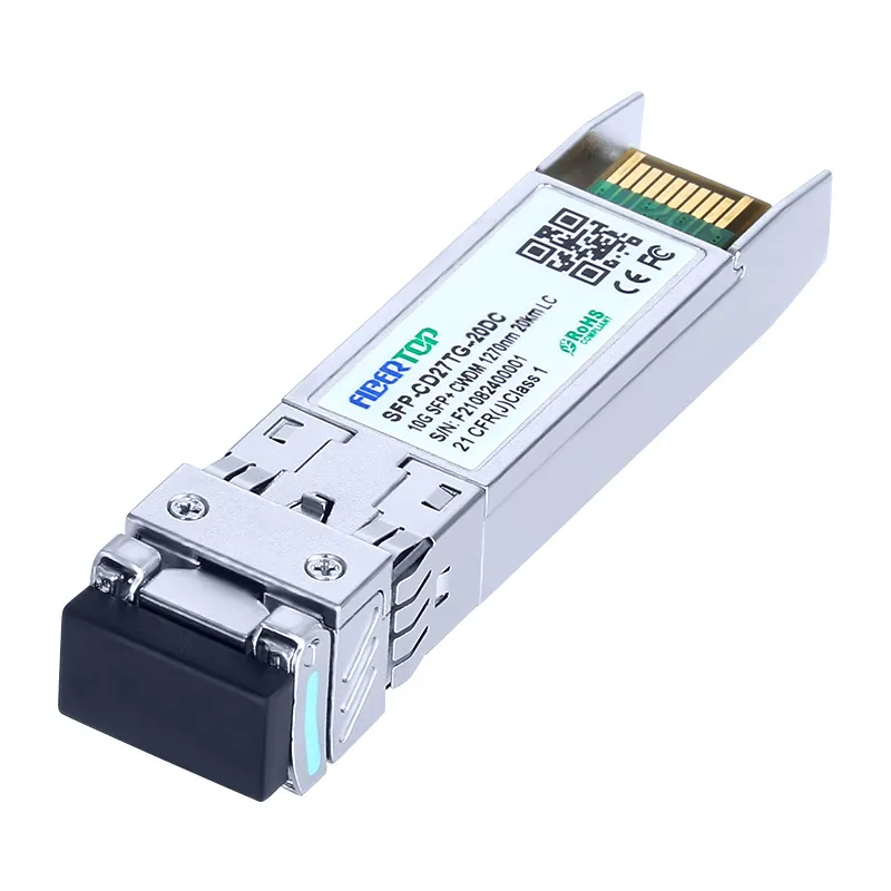 Transceptor SFP+ 10G CWDM 1270nm~1450nm 20km LC DOM 1