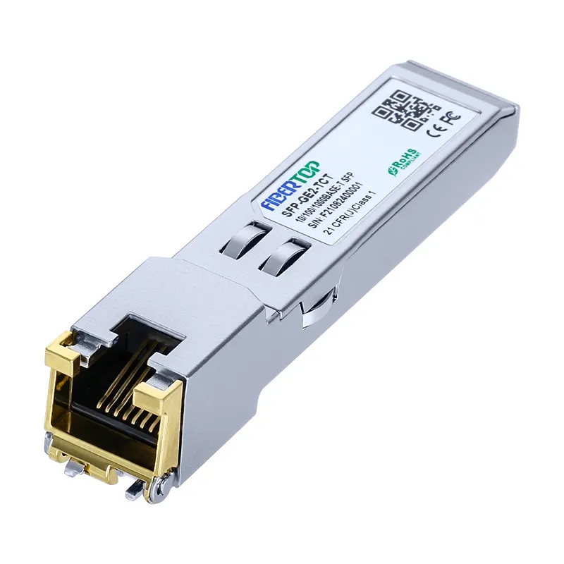 Ubiquiti® 10/100/1000BASE-T SFP Copper RJ-45 100m Transceiver 1