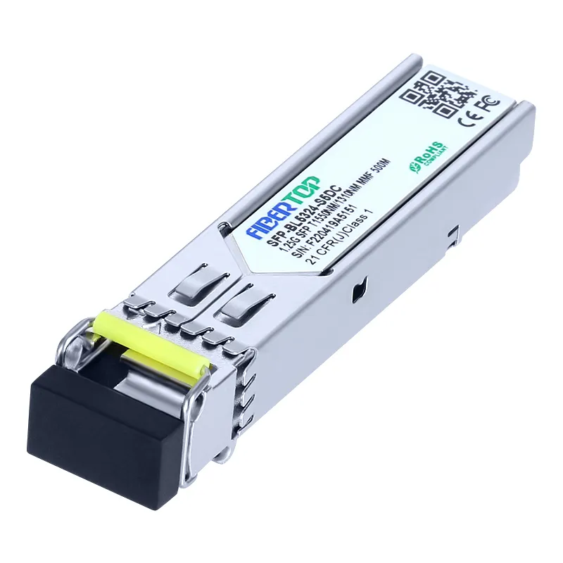 1.25G SFP BIDI 1000BASE 550m Tx1550nm/Rx1310nm Transceiver Module 1